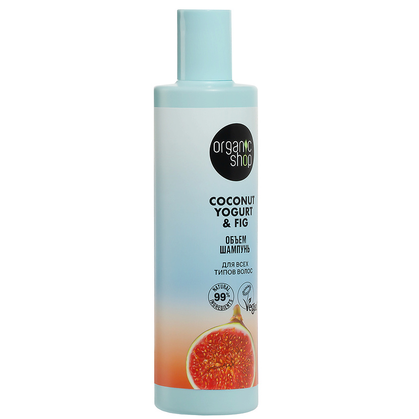 ORGANIC SHOP Шампунь для всех типов волос "Объем" Coconut yogurt – фото 2