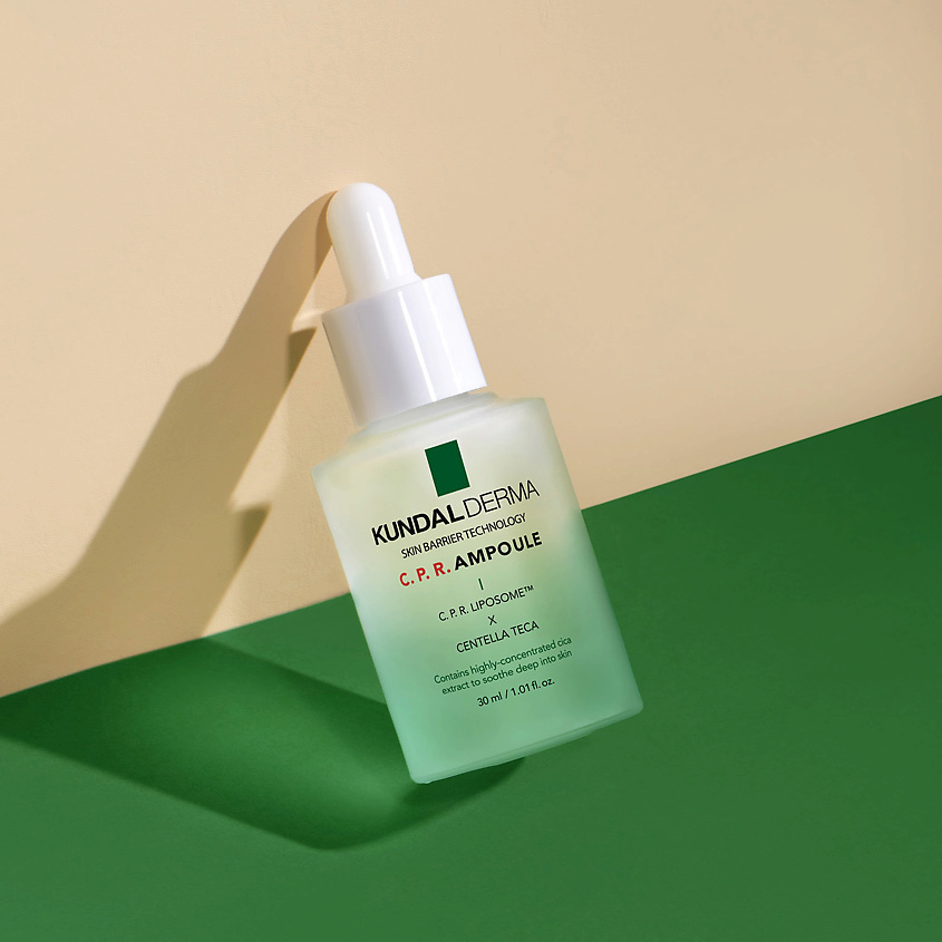 KUNDAL Сыворотка для лица восстанавливающая с центеллой азиатской, пантенолом и клевером луговым Derma Ampoule – фото 14
