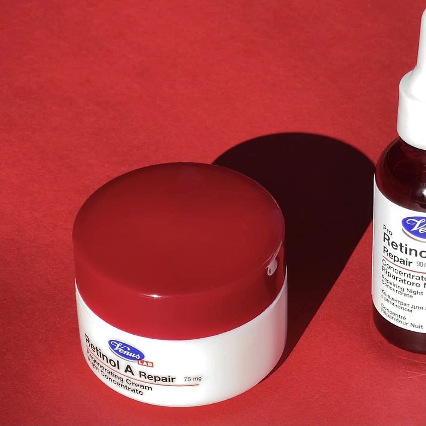 VENUS Крем для лица против морщин с ретинолом ночное восстановление – фото 2