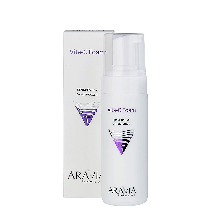ARAVIA PROFESSIONAL Крем-пенка очищающая Vita-C Foaming – фото 4
