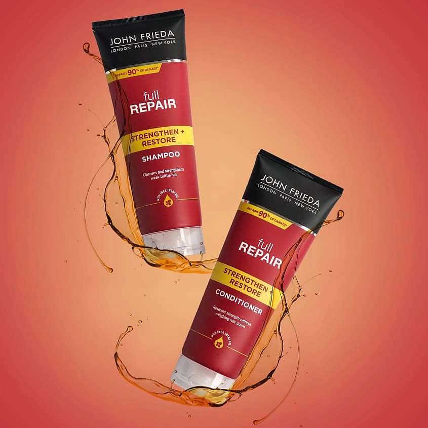 JOHN FRIEDA Укрепляющий + восстанавливающий шампунь для волос Full Repair – фото 8
