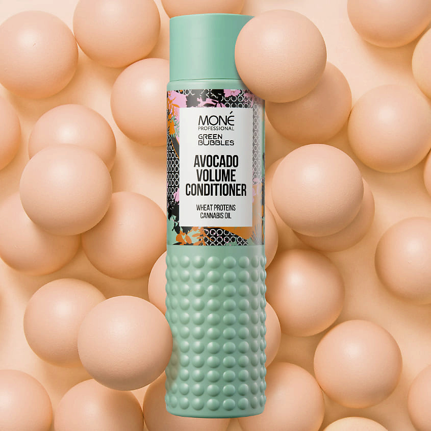 MONE PROFESSIONAL Кондиционер для объема волос с маслом авокадо Green Bubbbles – фото 4