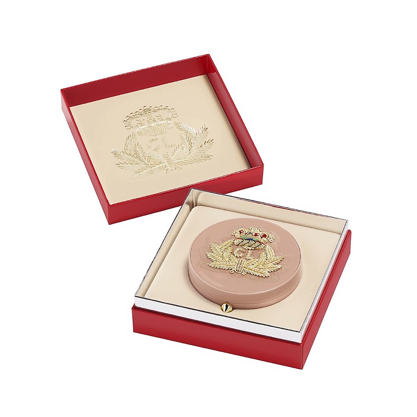 CHRISTIAN LOUBOUTIN BEAUTY Футляр для пудры для лица нюдового цвета Face Powder Empty Case – фото 2