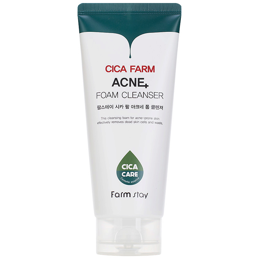 FARMSTAY Пенка для умывания очищающая с центеллой азиатской Cica Farm Acne Foam Cleanser – фото 2