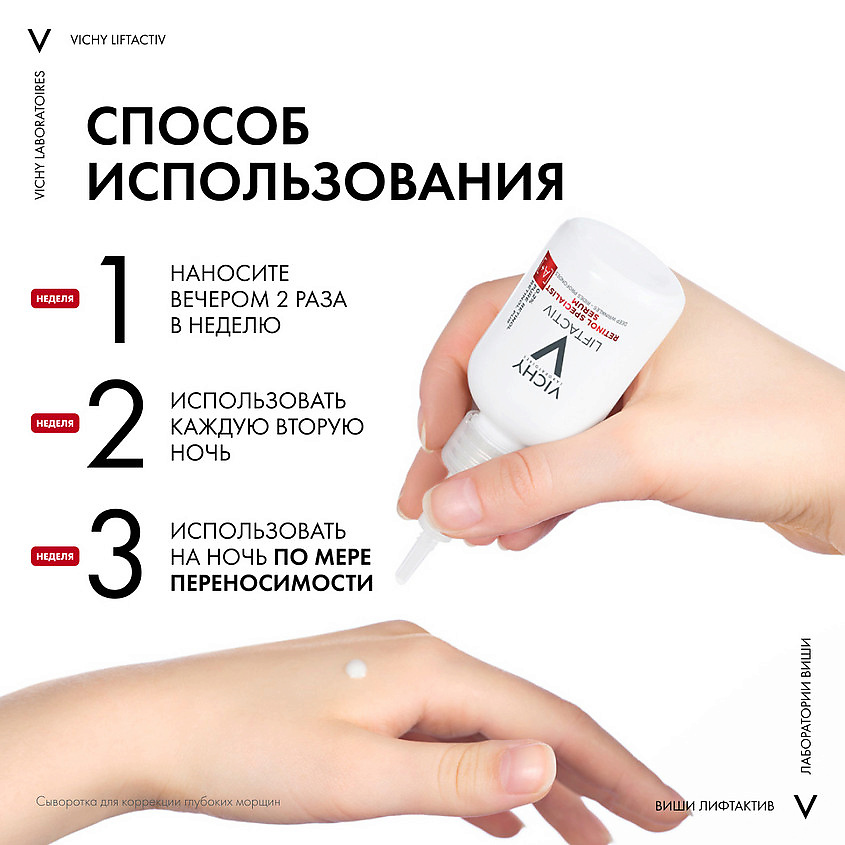 VICHY Сыворотка для коррекции глубоких морщин Liftactiv Retinol Specialist – фото 6