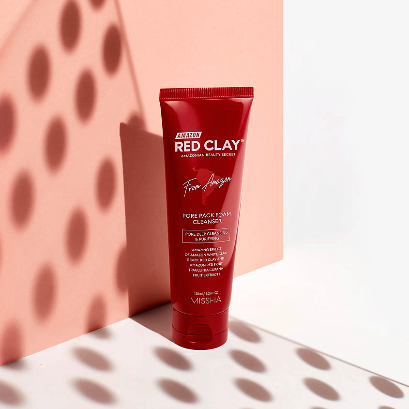MISSHA Пенка для умывания и очищения пор Amazon Red Clay с амазонской глиной – фото 2