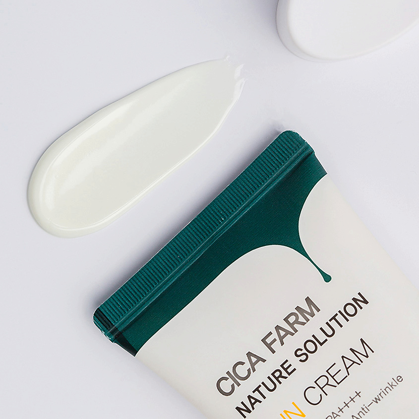 FARMSTAY Крем для лица солнцезащитный Cica Farm Nature Solution Eye Cream SPF50+  PA++++ – фото 2