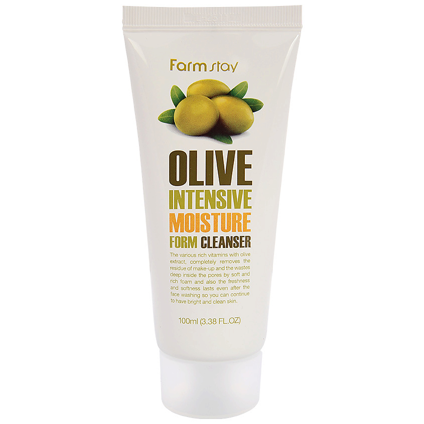 FARMSTAY Пенка для умывания очищающая увлажняющая с экстрактом оливы Olive Intensive Moisture Form Cleanser – фото 3