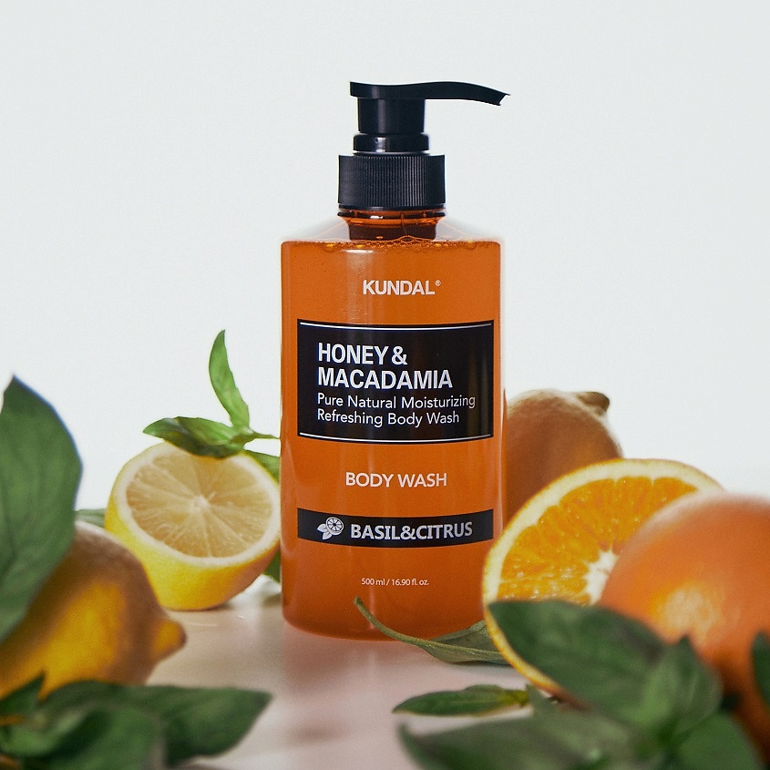 KUNDAL Гель для душа Базилик и Цитрус Honey & Macadamia Body Wash – фото 3