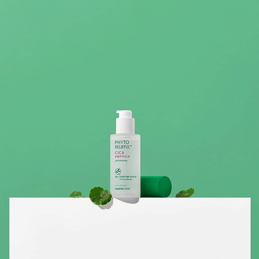 THANK YOU FARMER Сыворотка для лица с центеллой азиатской Phyto Relieful Cica Ampoule – фото 5