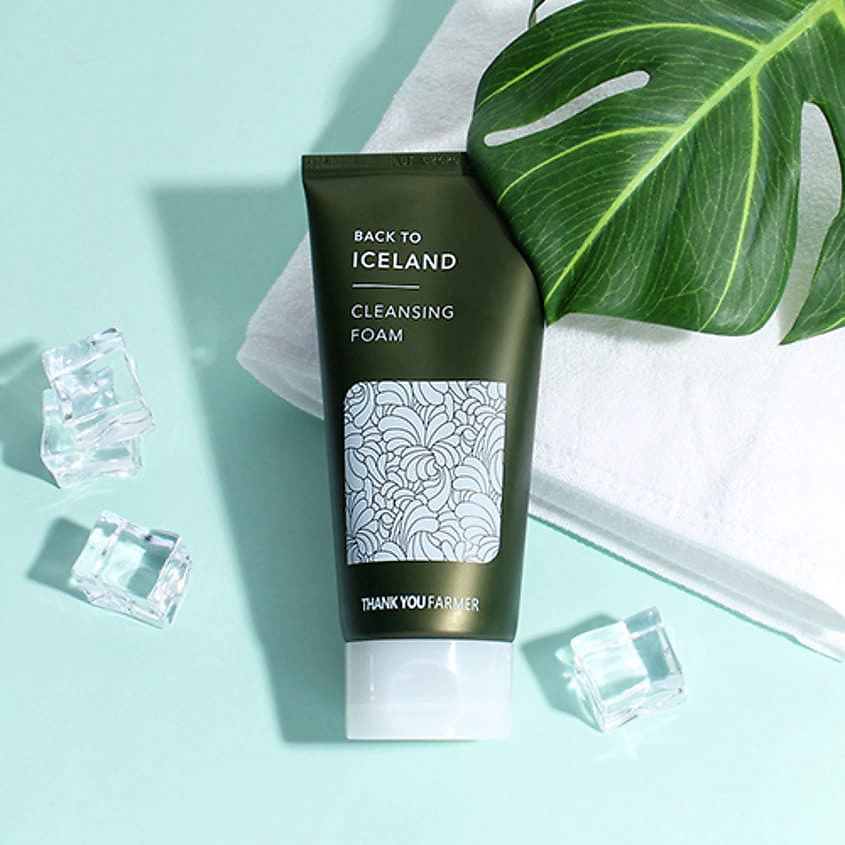 THANK YOU FARMER Пенка очищающая с ледниковой водой для лица Back to Iceland Cleansing Foam – фото 2