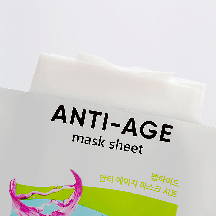 LSANIC Маска для лица тканевая антивозрастная с пептидами – фото 4