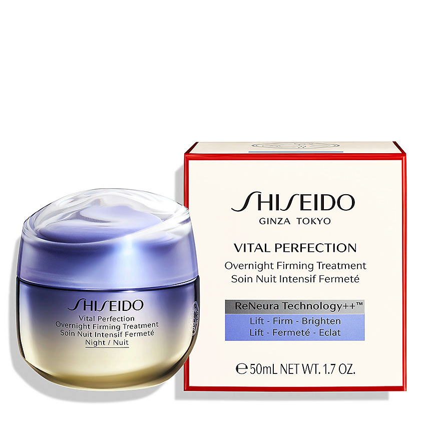 SHISEIDO Ночной лифтинг-крем, повышающий упругость кожи Vital Perfection – фото 4