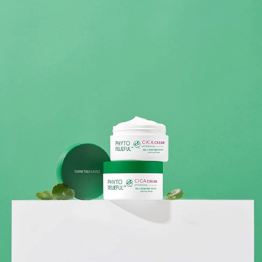 THANK YOU FARMER Крем для лица с центеллой азиатской Phyto Relieful Cica Cream – фото 4
