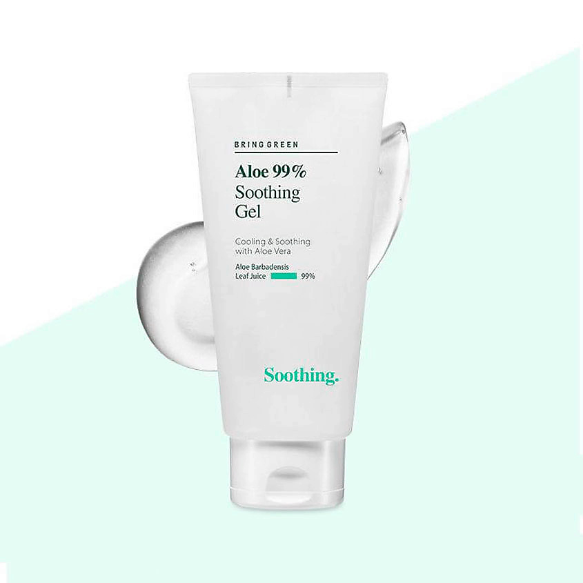 BRING GREEN Гель для лица успокаивающий с алоэ 99% Aloe Soothing Gel – фото 2