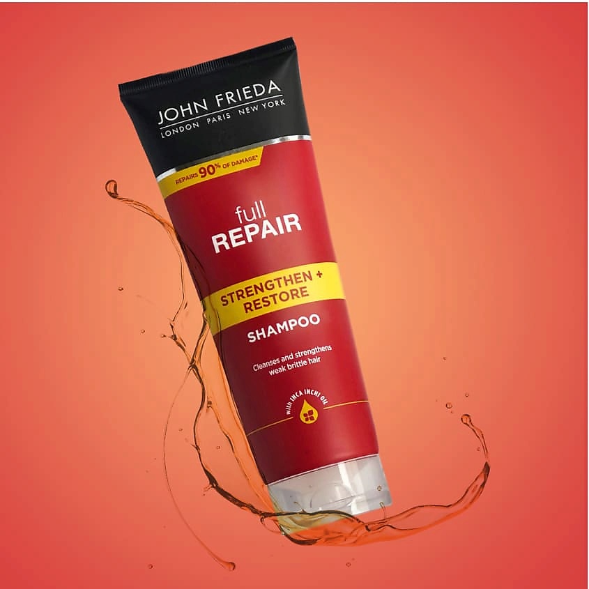 JOHN FRIEDA Укрепляющий + восстанавливающий шампунь для волос Full Repair – фото 7