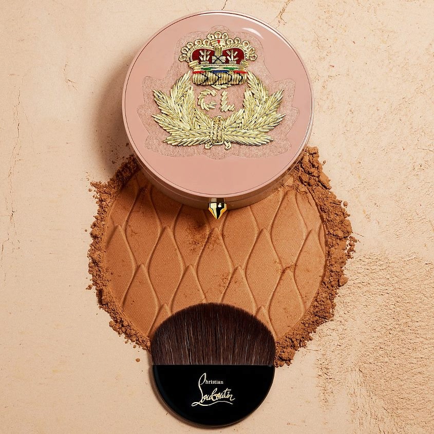 CHRISTIAN LOUBOUTIN BEAUTY Футляр для пудры для лица нюдового цвета Face Powder Empty Case – фото 5