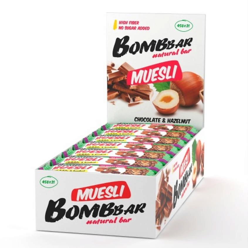 BOMBBAR Батончик Мультизлаковый фундук – фото 2