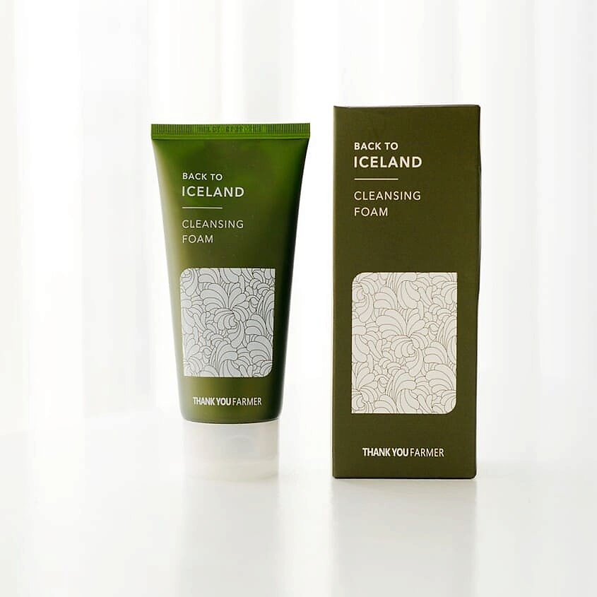 THANK YOU FARMER Пенка очищающая с ледниковой водой для лица Back to Iceland Cleansing Foam – фото 4