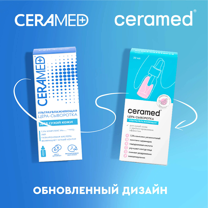 CERAMED Цера-сыворотка для лица Ультраувлажняющая с гиалуроновой кислотой Cera Hydro Serum – фото 5