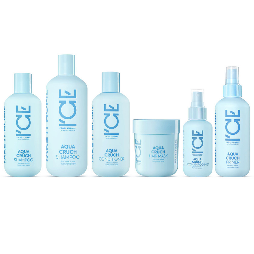 ICE BY NATURA SIBERICA Маска для волос Увлажняющая Aqua Cruch Hair Mask – фото 3