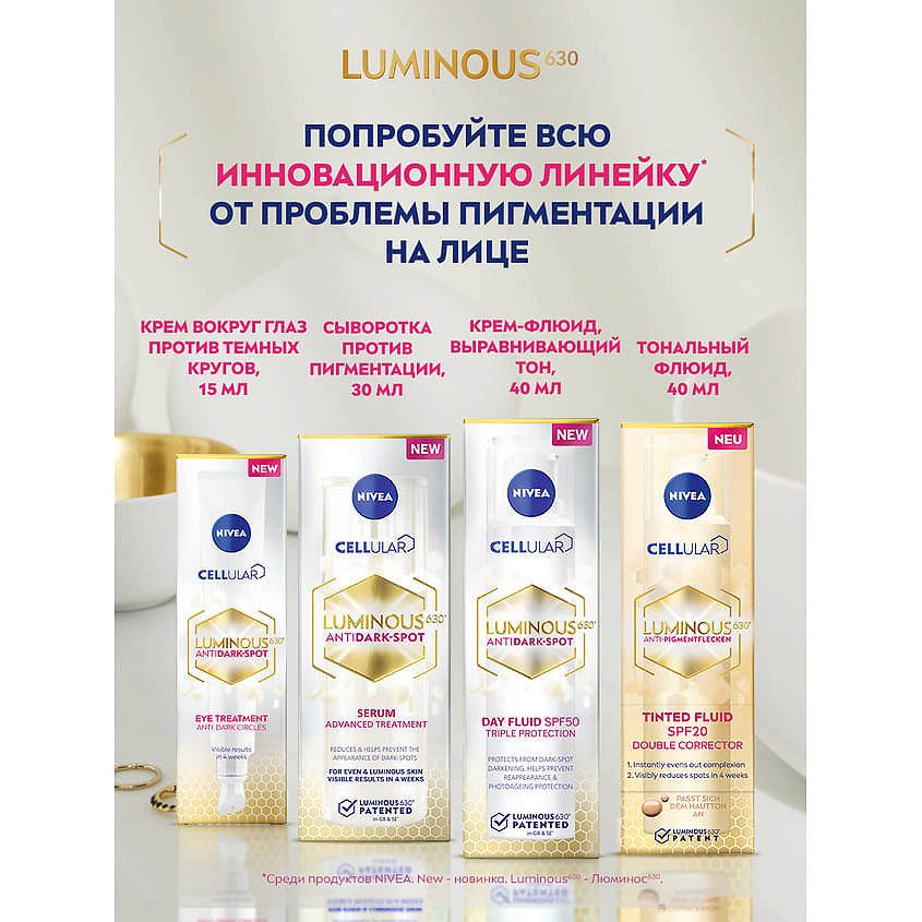 NIVEA Крем против темных кругов под глазами LUMINOUS630 – фото 3