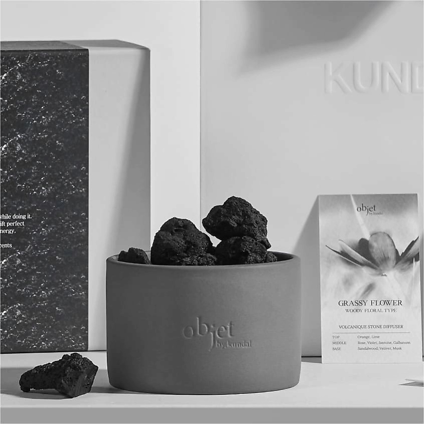 KUNDAL Набор диффузор с вулканическим камнем Травянистые растения Grassy Flower – фото 4
