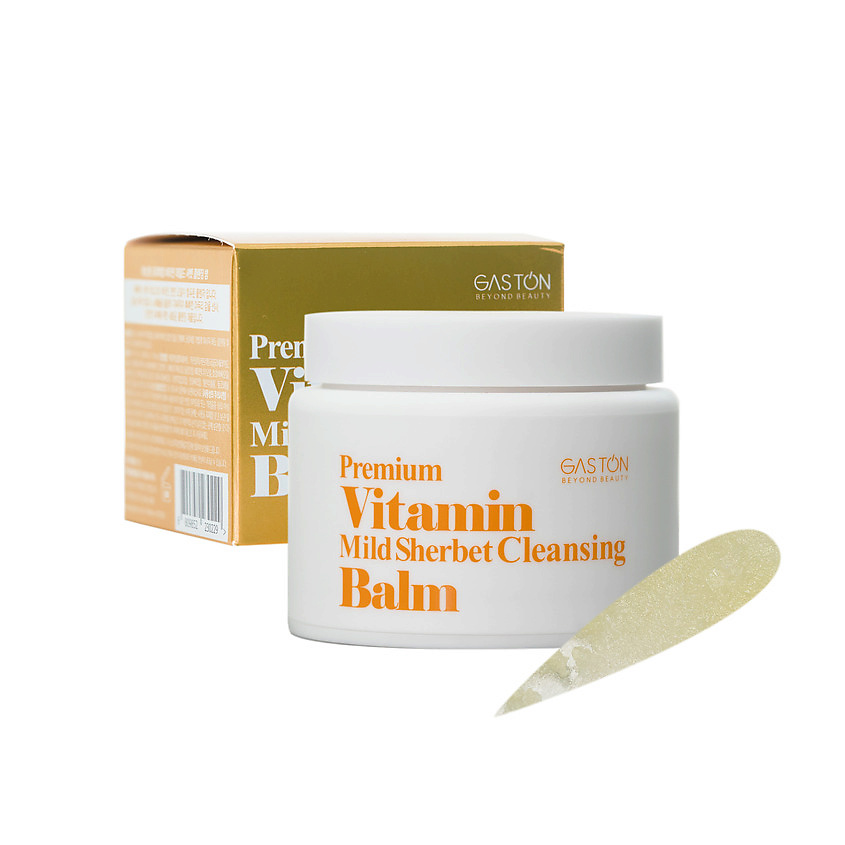 GASTON Бальзам-щербет для лица очищающий Premium Vitamin Mild Sherbet Cleansing Balm – фото 3