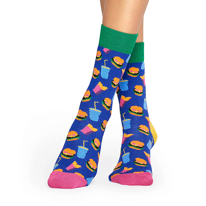 

HAPPY SOCKS Носки Hamburger 6000, Носки Hamburger 6000