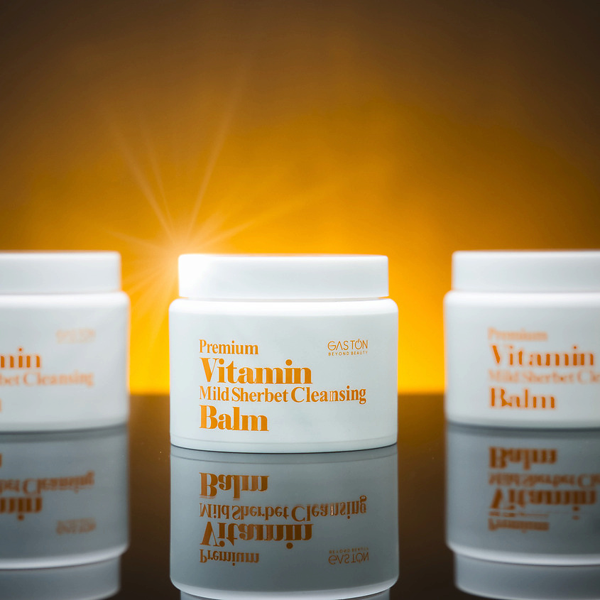 GASTON Бальзам-щербет для лица очищающий Premium Vitamin Mild Sherbet Cleansing Balm – фото 2