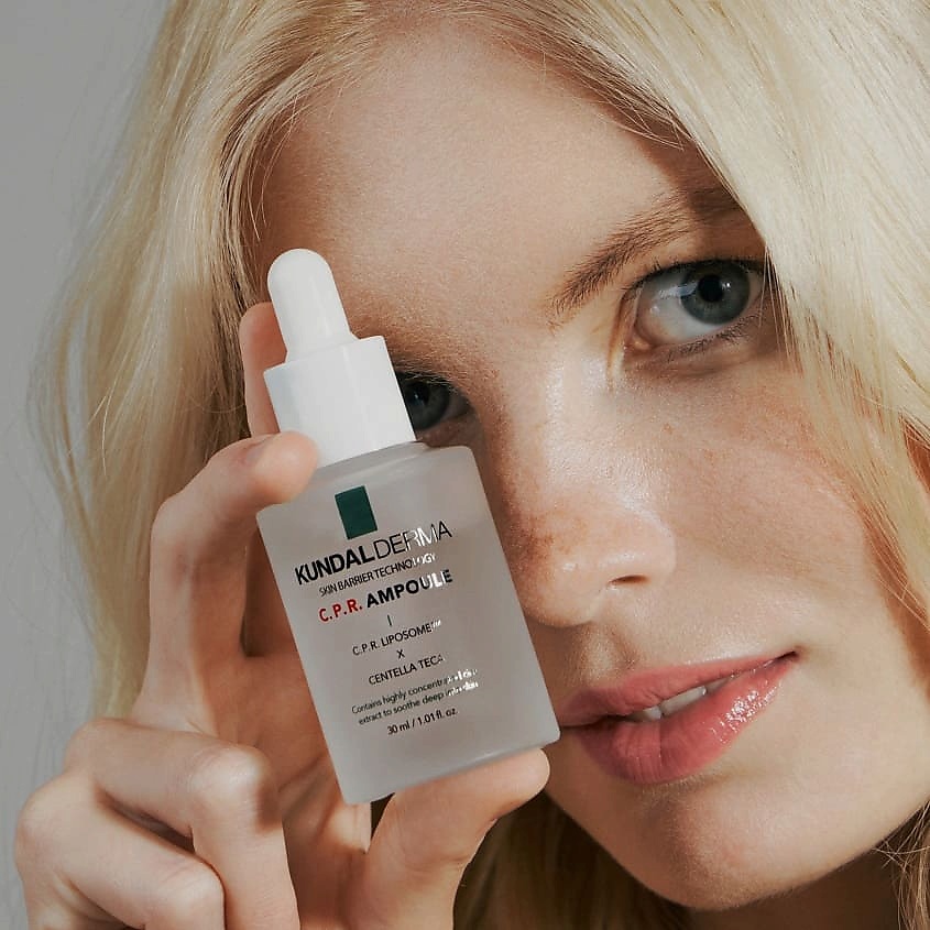 KUNDAL Сыворотка для лица восстанавливающая с центеллой азиатской, пантенолом и клевером луговым Derma Ampoule – фото 11