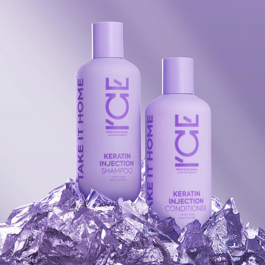 ICE BY NATURA SIBERICA Кератиновый кондиционер для повреждённых волос Keratin Injection Conditioner – фото 5