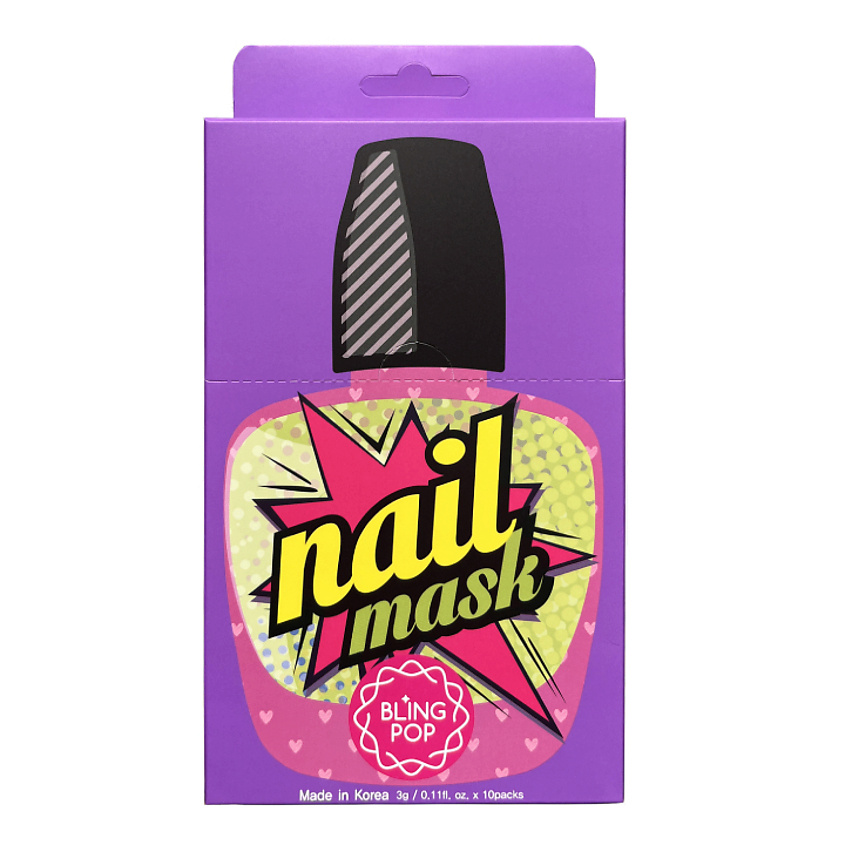 BLING POP Маска для ногтей с маслом ши Nail Pack – фото 2