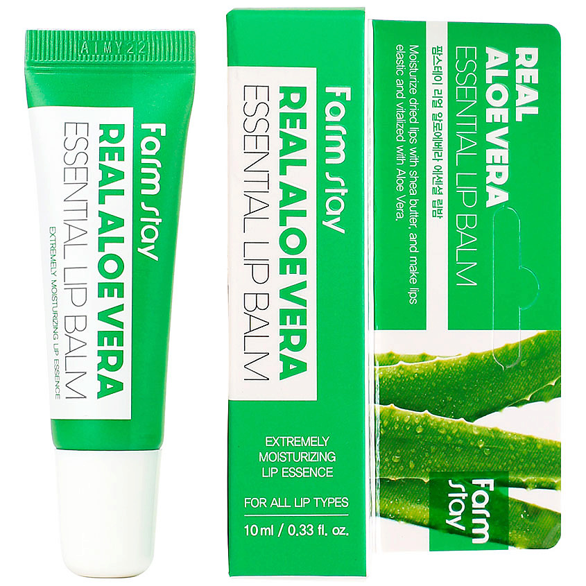 FARMSTAY Бальзам для губ с алоэ Real Aloe Vera Essential Lip Balm – фото 2