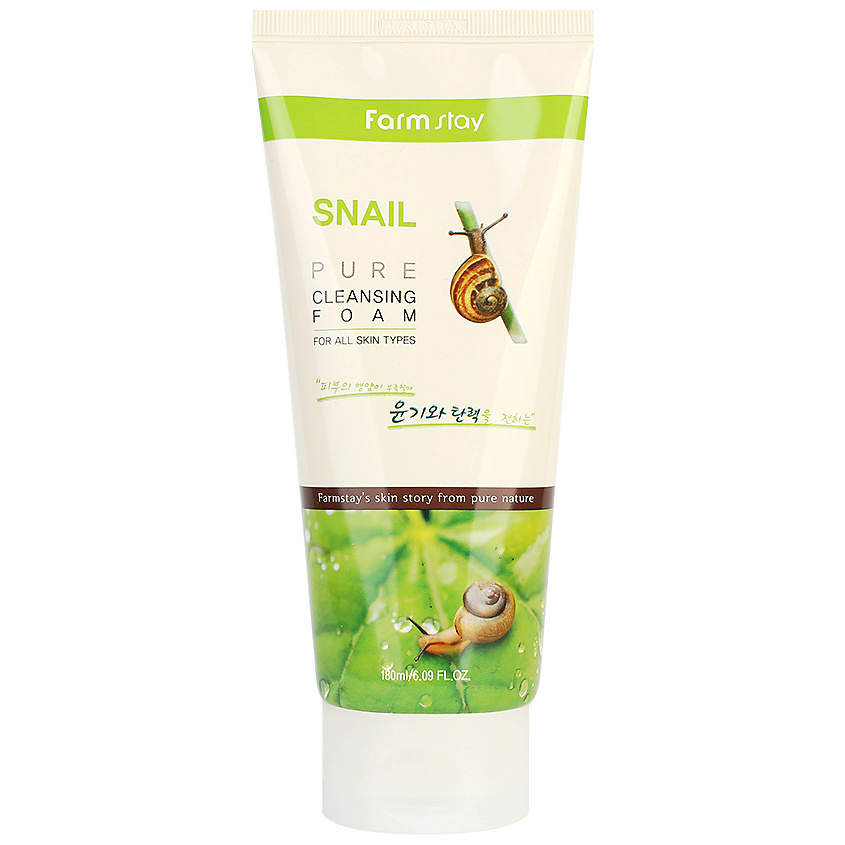FARMSTAY Пенка для умывания очищающая с муцином улитки Snail Pure Cleansing Foam – фото 2