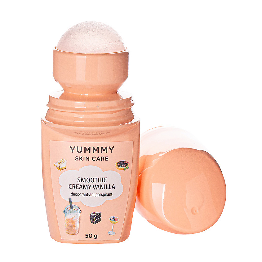 YUMMMY Дезодорант-антиперспирант шариковый Smoothie Creamy Vanilla – фото 2