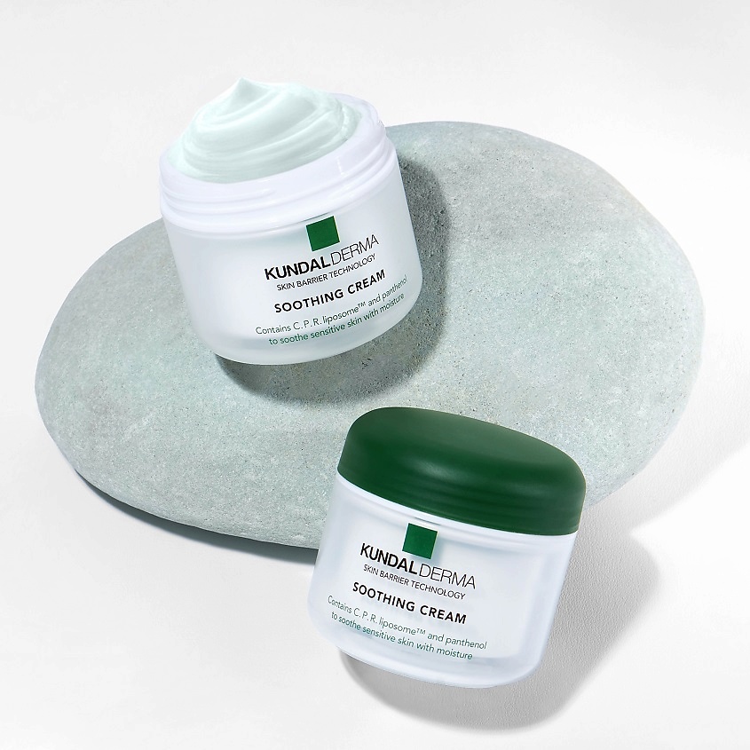 KUNDAL Крем для лица успокаивающий с центеллой азиатской, пантенолом и клевером луговым Derma Soothing Cream – фото 4