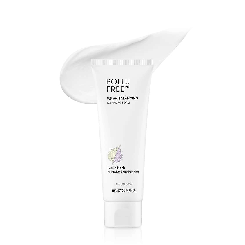 THANK YOU FARMER Пенка для лица очищающая 5.5 pH Pollu Free Cleansing Foam – фото 4
