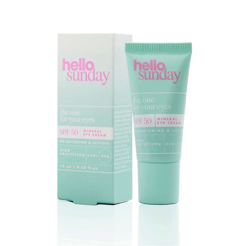 HELLO SUNDAY Крем для зоны вокруг глаз минеральный SPF 50 The One For Your Eyes Mineral Eye Cream – фото 3