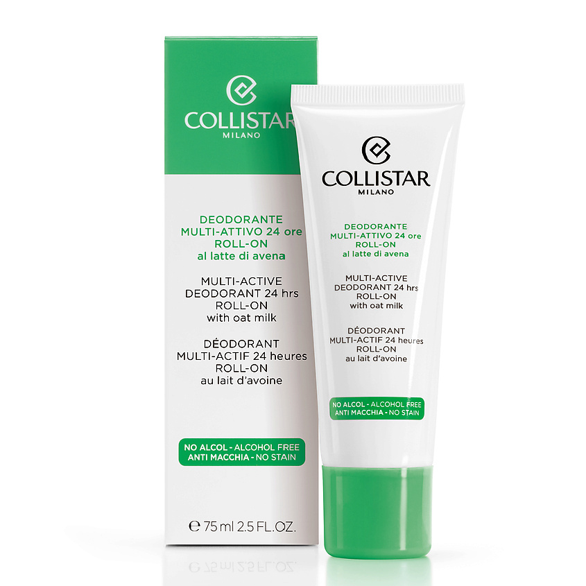 COLLISTAR Шариковый дезодорант с овсяным молочком 24H Multi-Active Deodorant Roll-On – фото 2