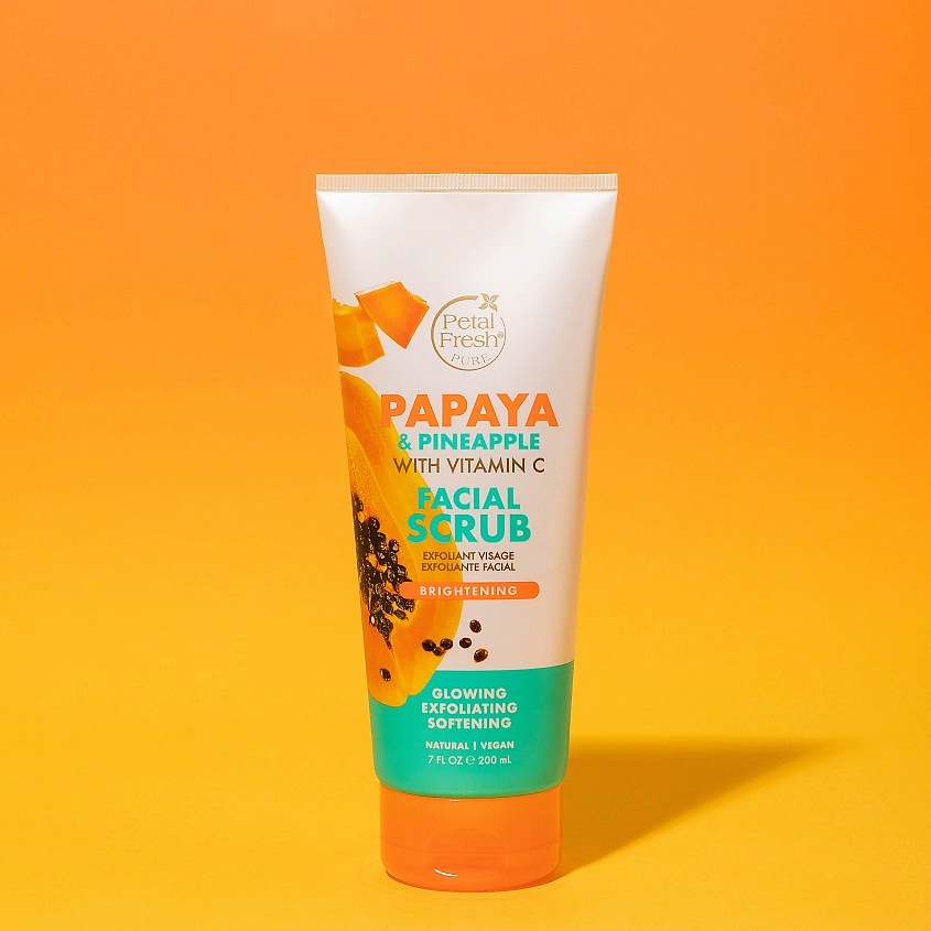 

PETAL FRESH Скраб придающий сияние коже лица с экстрактом папайи и ананаса, Скраб придающий сияние коже лица с экстрактом папайи и ананаса