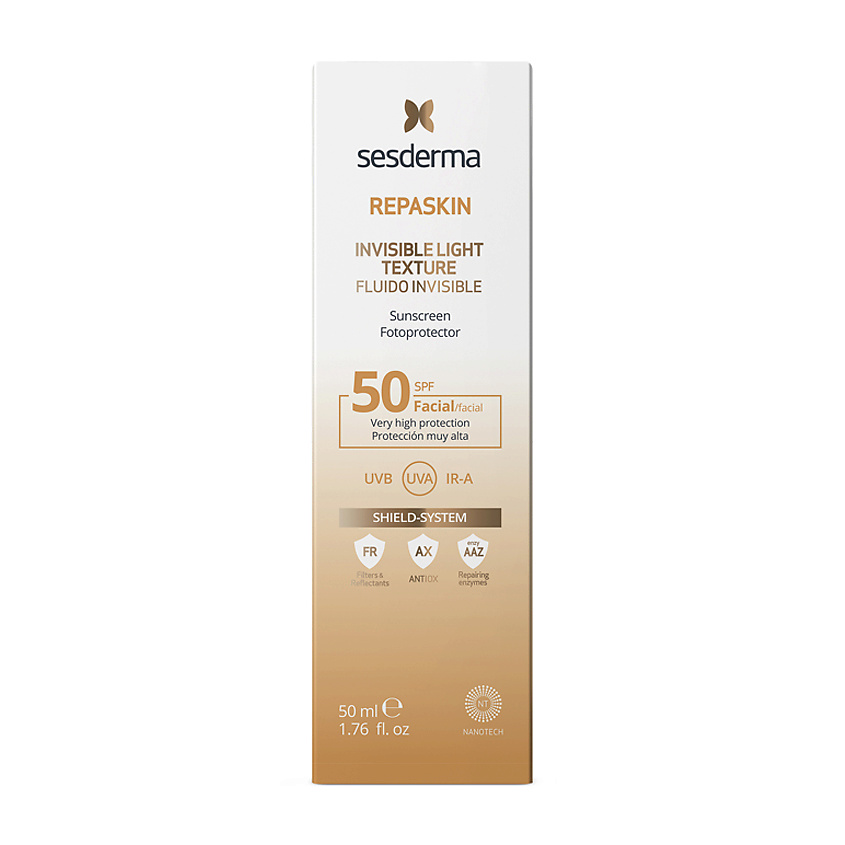 SESDERMA Средство солнцезащитное SPF 50 REPASKIN INVISIBLE LIGHT TEXTURE – фото 3