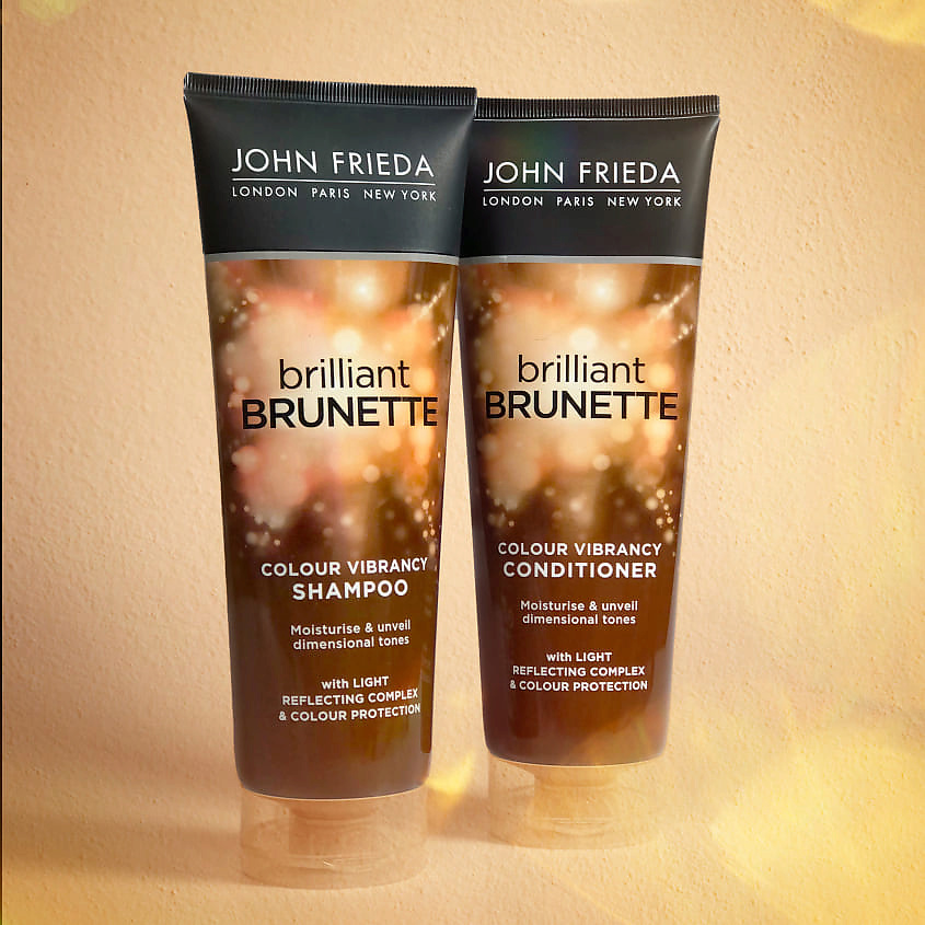 JOHN FRIEDA Увлажняющий кондиционер для защиты цвета темных волос Brilliant Brunette COLOUR PROTECTING – фото 8