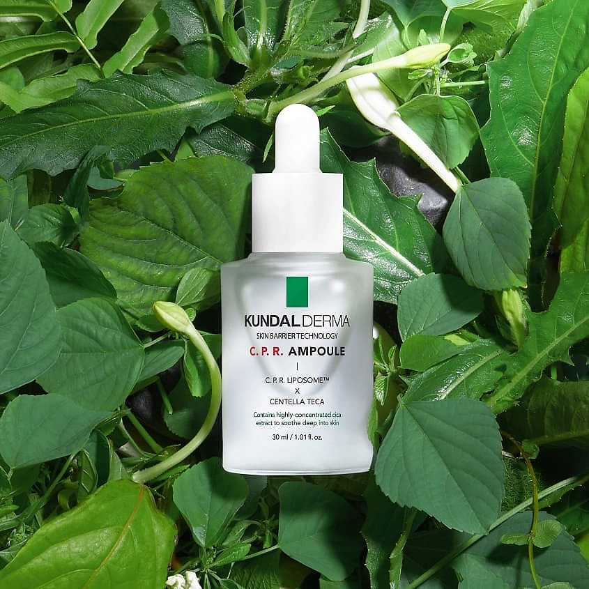 KUNDAL Сыворотка для лица восстанавливающая с центеллой азиатской, пантенолом и клевером луговым Derma Ampoule – фото 6