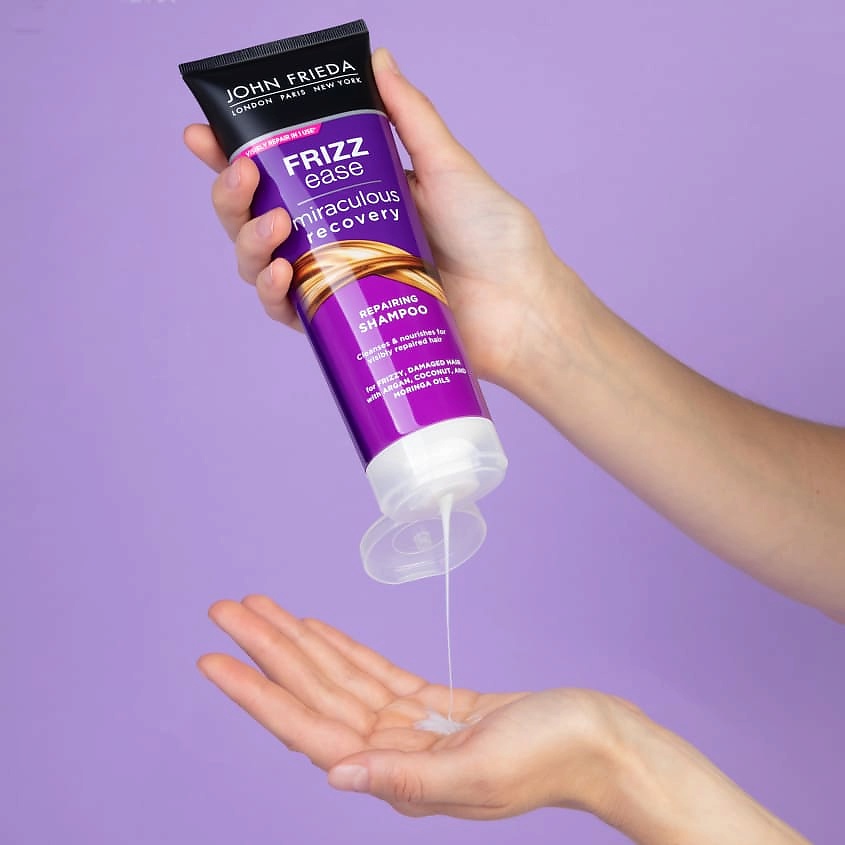 JOHN FRIEDA Шампунь для интенсивного ухода за непослушными волосами Frizz Ease MIRACULOUS RECOVERY – фото 3