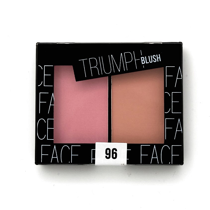 Изображение товара Двухцветные румяна TRIUMPH BLUSH CTBL09, оттенок 96 Роуз, сатиновый и матовый финиш