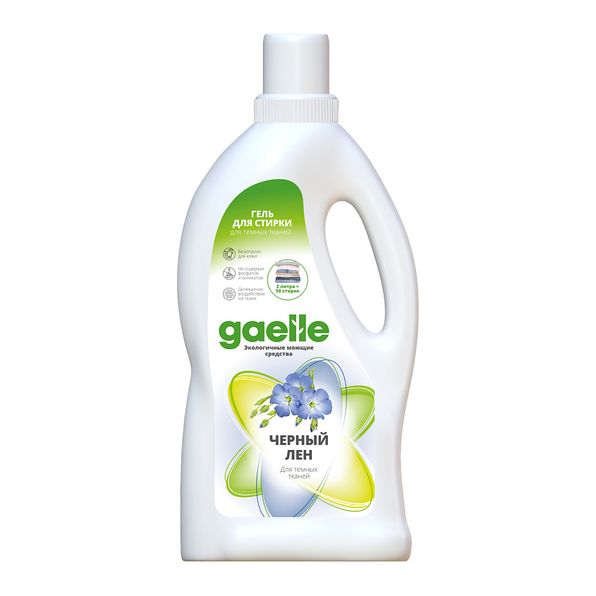 Изображение товара Гель для стирки темного белья GAELLE Черный Лен для деликатных тканей 673 руб