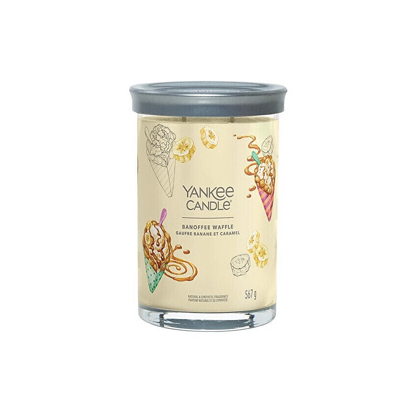 Изображение товара Ароматическая свеча Yankee Candle Banoffee Waffle 567 г для уюта и расслабления
