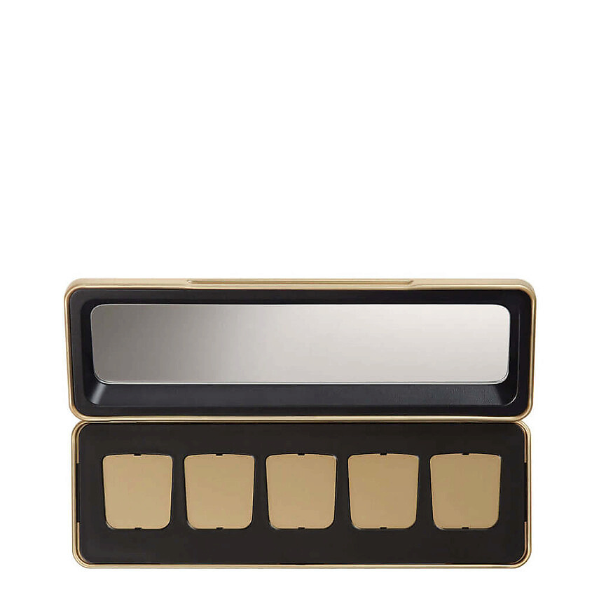 Изображение товара Футляр для теней Hourglass Curator Five, многоразовая палитра для 5 оттенков, золотой корпус