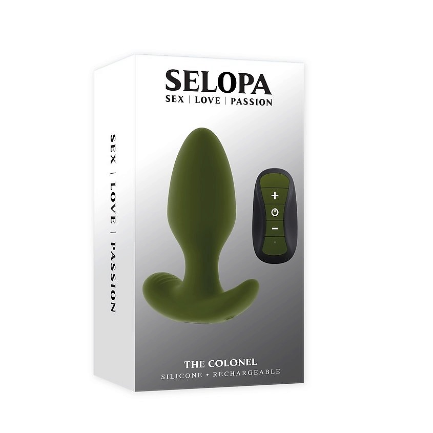 Изображение товара EVOLVED Анальная вибропробка The Colonel, Хаки